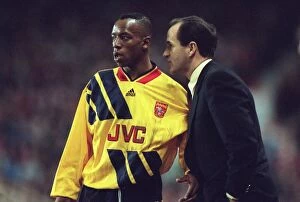 Images Dated 8th April 2005: Ian Wright and Arsenal Manager George Graham