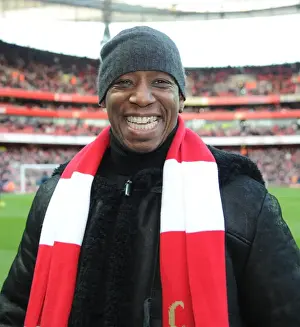 Ian Wright at Arsenal vs Everton, Premier League 2011-12