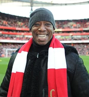 Images Dated 10th December 2011: Ian Wright at Arsenal vs Everton, Premier League 2011-12