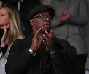 Arsenal Women V Brighton And Hove Albion Women 2022-23 Prints: Ian Wright at Arsenal Women's Match vs Brighton & Hove Albion: A Legend's Support in the Barclays WSL Showdown