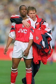 Ian Wright and Gary Lewin (Arsenal)