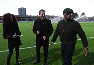 Arsenal Women V Brighton And Hove Albion Women 2022-23 Prints: Ian Wright Joins Arsenal Online: Arsenal WFC vs Brighton & Hove Albion WFC - Barclays Womens Super League