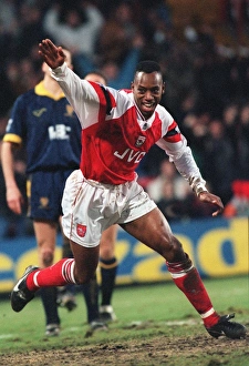Ian Wright's Euphoric Goal Celebration for Arsenal