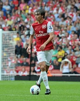 Ignasi Miquel (Arsenal). Arsenal 0: 2 Liverpool. Barclays Premier League