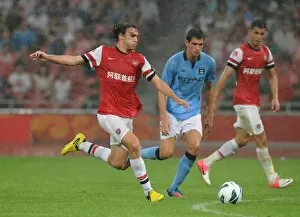 Ignasi Miquel (Arsenal) Biton (Man City). Arsenal 0: 2 Manchester City. Pre Season Friendly