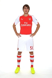 Arsenal Photocall 2014/15 Prints: Ignasi Miquel at Arsenal's Emirates Stadium (2014/15)