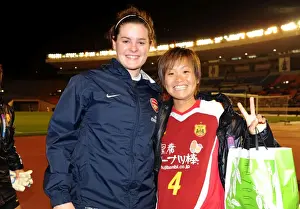 INAC Kobe V Arsenal Ladies Prints: INAC Kobe vs. Arsenal Ladies: 1-1 Stalemate in Charity Match at Nishigaoka Stadium