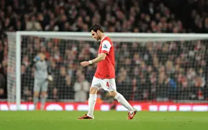 Arsenal V Stoke City 2010-2011 Prints: Injured Arsenal captain Cesc Fabregas leaves the field. Arsenal 1: 0 Stoke City