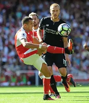 Arsenal V Liverpool 2016-17 Prints: Intense Arsenal vs. Liverpool Clash: Battle at Emirates Stadium, 2016-17 Premier League