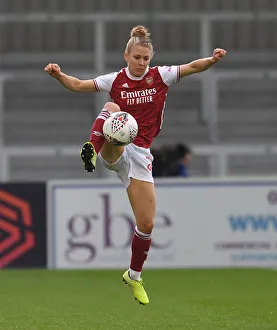 Intense Battle: Arsenal Women vs. Chelsea Women - FA WSL Clash at Meadow Park