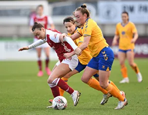 Arsenal Women V Everton Women 2020-21 Prints: Intense Battle: Arsenal Women vs. Everton Women in FA WSL Match (2020-21)