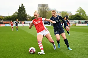 Arsenal Women V Aston Villa 2021-22 Prints: Intense Battle: Arsenal Women vs. Aston Villa Women in FA WSL Showdown
