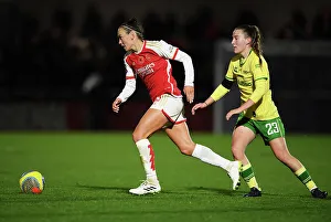 Arsenal Women V Bristol City Women - Conti Cup 2023-24 Prints: Intense Battle: Arsenal Women vs. Bristol City Women in FA WSL Cup Match