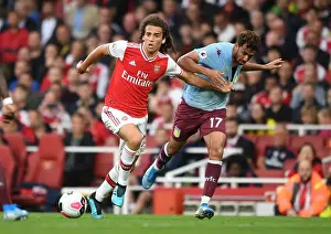 Intense Battle: Guendouzi vs Trezeguet in Arsenal vs Aston Villa Premier League Clash (September 2019)