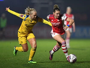 Images Dated 2nd March 2022: Intense Battle: Laura Wienroither vs. Amalie Eikeland - Arsenal Women vs