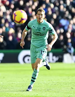 Crystal Palace V Arsenal 2018-19 Prints: Intense Battle: Lichtsteiner vs Wan-Bissaka - Premier League Showdown
