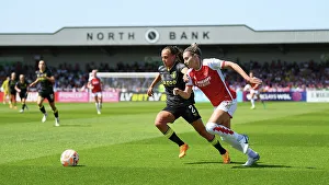Arsenal Women V Aston Villa Women 2022-23 Prints: Intense Battle for Possession: Arsenal vs. Aston Villa in FA Women's Super League