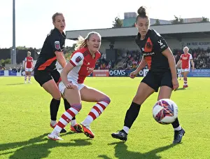 Intense Clash: Arsenal Women's Frida Maanum Fends Off Everton Pressure in FA WSL Match