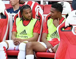 Intense Focus: Mauro Bandeira and Reuell Walters before the Arsenal vs. Wolverhampton Wanderers Match (2022-23)
