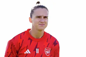 Arsenal Women V Manchester City Women 2023-24 Prints: Intense Focus: Viviane Miedema Gears Up for Arsenal Women's Showdown Against Manchester City