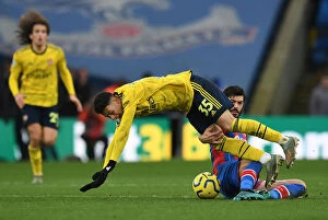 Images Dated 11th January 2020: Intense Foul: Gabriel Martinelli vs. James Tomkins - Crystal Palace vs