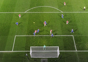 Arsenal V Everton 2013-14 Prints: Intense Penalty Showdown: Arsenal vs. Everton - Premier League 2013-14