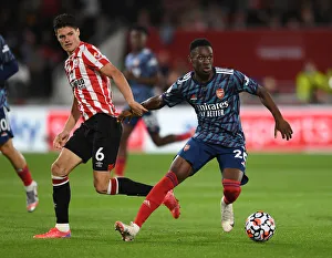 Brentford V Arsenal 2021-22 Prints: Intense Premier League Clash