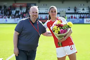 Arsenal Women V Aston Villa Women 2022-23 Prints: Intense Rivalry: Arsenal vs Aston Villa in FA Women's Super League Showdown at Meadow Park (2022-23)