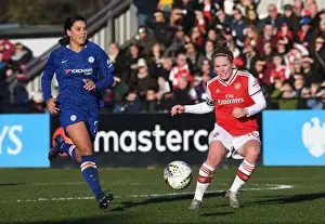 Arsenal Women V Chelsea Women 2019-20 Prints: Intense Rivalry: Arsenal vs. Chelsea - A Battle in the FA Women's Super League