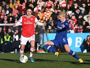 Arsenal Women V Chelsea Women 2019-20 Prints: Intense Rivalry: Arsenal vs. Chelsea - A Battle in the FA Women's Super League