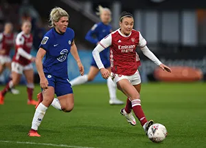 Arsenal Women V Chelsea Women 2020-21 Prints: Intense Rivalry: Arsenal Women vs. Chelsea Women in FA WSL Clash