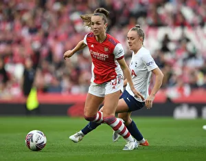 Arsenal Women V Tottenham Hotspur 2021-22 Prints: Intense Rivalry: Arsenal Women vs. Tottenham Hotspur Women Clash in FA WSL