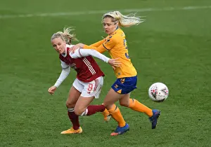 Arsenal Women V Everton Women 2020-21 Prints: Intense Rivalry: Beth Mead vs. Danielle Turner in FA WSL Showdown