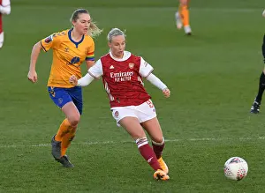 Arsenal Women V Everton Women 2020-21 Prints: Intense Rivalry: Beth Mead vs. Lucy Graham - Arsenal Women vs
