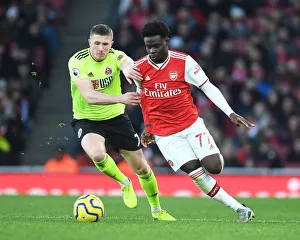 Arsenal V Sheffield United 2019-20 Prints: Intense Rivalry: Bukayo Saka vs