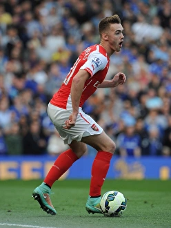 Chelsea V Arsenal 2014-15 Prints: Intense Rivalry: Calum Chambers vs. Chelsea (2014-15 Premier League)