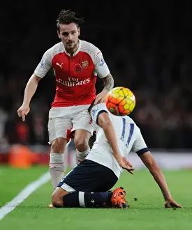 Arsenal V Tottenham Hotspur 2015-16 Prints: Intense Rivalry: Debuchy vs. Lamela Battle at the Emirates (2015-16)