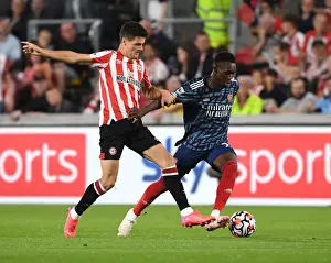 Intense Rivalry: Flo Balogun vs Christian Norgaard Battle in Brentford vs Arsenal Premier League Clash (2021-22)