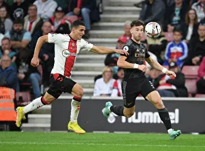 Southampton V Arsenal 2022-23 Prints: Intense Rivalry: Kieran Tierney vs