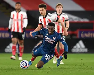 Intense Rivalry: Nketiah vs. Ampadu Clash in Sheffield United vs. Arsenal Premier League Battle