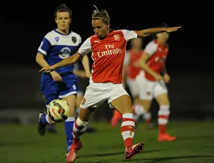 Arsenal Ladies V Bristol Academy 15/4/15 Prints: Intense Rivalry: Nobbs vs Ingle Clash in Arsenal Ladies vs Bristol Academy WSL Match