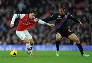 Intense Rivalry: Ozil vs Chamakh Battle at Arsenal vs Crystal Palace (2013-14)