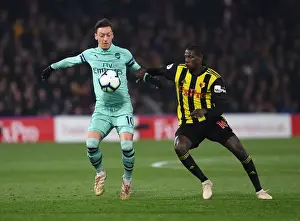 Intense Rivalry: Ozil vs Doucoure Clash - Watford vs Arsenal Premier League