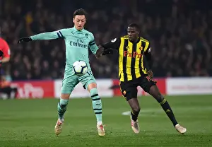 Intense Rivalry: Ozil vs Doucoure Showdown - Watford vs Arsenal Premier League (2018-19)