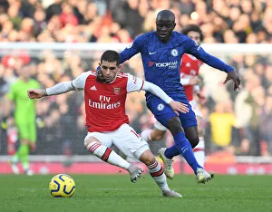 Intense Rivalry: Torreira Fouls Kante in Arsenal vs. Chelsea Showdown (2019-20)