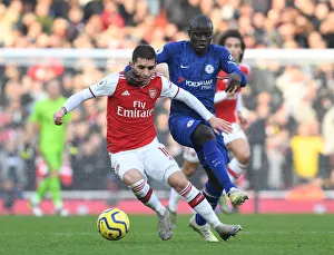 Intense Rivalry: Torreira Fouls Kante in Arsenal vs. Chelsea Clash (2019-20)