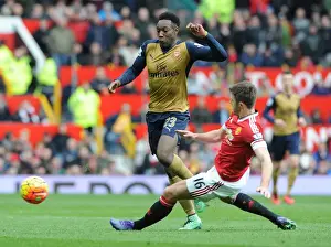 Manchester United V Arsenal 2015/16 Prints: Intense Rivalry: Welbeck vs. Carrick Clash at Old Trafford (Manchester United vs)