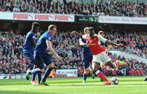 Arsenal V Manchester United 2016-17 Prints: Intense Rivalry: Welbeck vs Jones at the Emirates - Arsenal vs Manchester United