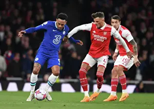 Arsenal V Chelsea 2022-23 Prints: Intense Rivalry: White vs. Aubameyang - Arsenal vs