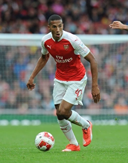 Arsenal V Wolfsburg - Emirates Cup 2015/16 Prints: Isaac Hayden in Action: Arsenal vs. VfL Wolfsburg at the Emirates Cup 2015/16
